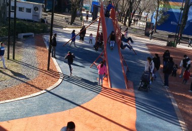 Plaza sonora en Tecnópolis